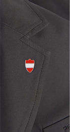 HKM Austria Ansteckflagge Set 2 Stück Schwarz Rot – Bild 1 von 1
