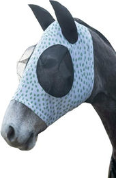 Produktbild von HKM Avocado Fliegenschutzmaske für Warmblut in Weiß/Lila