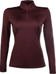 HKM Basic Reitshirt Damen Langarm Rot XS – Bild 1 von 1