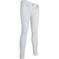Produktbild von HKM Basic Turnierhose Reithose mit Mid Grip für Herren in Weiß Größe 42