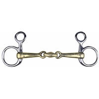 Produktbild von HKM Bauchergebiss Argentan mit Edelstahlringen 16 mm