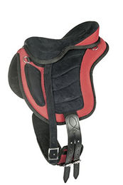 HKM Baumloser Shetty Sattel Rot Schwarz 12 Zoll – Bild 1 von 1