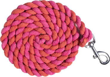 HKM Baumwollleine mit Karabiner 180 cm Rosa Bunt – Bild 1 von 1