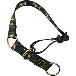 HKM Beagle Hundehalsband mit Gurtband Dunkelgrün L/XL – Bild 1 von 3