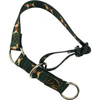 Produktbild von HKM Beagle Hundehalsband mit Gurtband Dunkelgrün L/XL