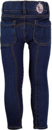 Produktbild von HKM Bellamonte Kniegrip Reithose für Kinder aus Baumwolle Blau Jeans Größe 128