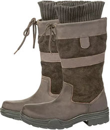 HKM Belmond Spring Reitstiefel aus Kunstleder für Damen und Herren in Braun Größe 43 – Bild 1 von 1