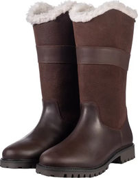 Produktbild von HKM Belmond Teddy Reitstiefel aus Leder für Damen und Herren Braun Winter wasserabweisend Größe 39