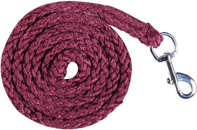 HKM Berry Führstrick mit Karabinerhaken Weinrot 180 cm – Bild 1 von 1