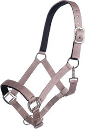 HKM Breakaway Stallhalfter mit Klett-Sicherheitsverschluss für Warmblut in Taupe – Bild 1 von 1