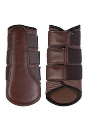 HKM Breath Gamaschen Beinschutz aus 3D-Mesh Cognac Größe L – Bild 1 von 1