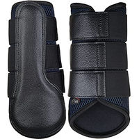 Produktbild von HKM Breath Hufglocken und Gamaschen Set aus 3D-Mesh Beinschutz Nachtblau XL für Pferde