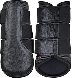 HKM Breath Hufglocken und Gamaschen Set Dunkelgrau XL aus 3D-Mesh Beinschutz für Pferde – Bild 1 von 1