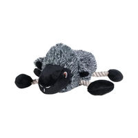 Produktbild von HKM Buddy Sheep Hundespielzeug aus Plüsch Schwarz Grau mit Quietschfunktion