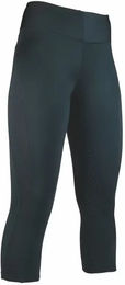 HKM Capri Reitleggings für Damen mit Vollgrip in Schwarz Größe 44/46 – Bild 1 von 1