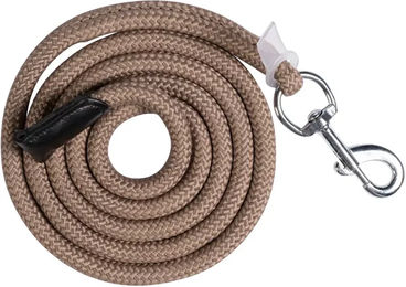 HKM Carlotta Longierleine aus Leder mit Karabinerhaken in Braun oder Beige – Bild 1 von 1