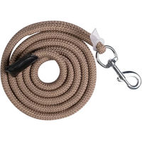 Produktbild von HKM Carlotta Longierleine aus Leder mit Karabinerhaken in Braun oder Beige