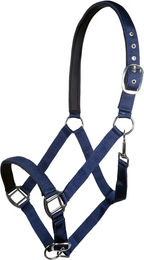 HKM Charming Nylonhalfter für Pferde mit weichem Futter in Blau – Bild 1 von 1