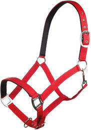HKM Charming Nylonhalfter für Pferde mit weichem Futter in Rot – Bild 1 von 1