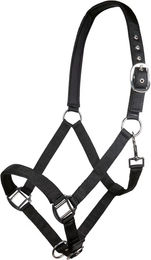 HKM Charming Nylonhalfter für Pferde mit weichem Futter in Schwarz – Bild 1 von 1