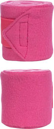 HKM Classic Gamaschen aus Fleece für Pferde in Rosa 4er Pack – Bild 1 von 1