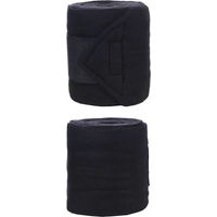 Produktbild von HKM Classic Gamaschen aus Fleece für Pferde Schwarz 4er Pack