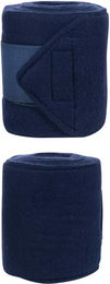 HKM Classic Gamaschen aus Fleece in Blau 4er Pack für Pferde – Bild 1 von 1
