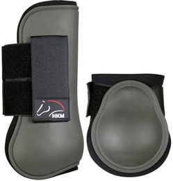 HKM Classic Gamaschen und Streichkappen 4er Set Beinschutz für Warmblut in Tannengrün – Bild 1 von 1