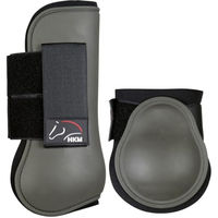 Produktbild von HKM Classic Gamaschen und Streichkappen 4er Set Beinschutz für Warmblut in Tannengrün