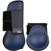 Produktbild von HKM Classic Gamaschen und Streichkappen Set Dunkelblau Pony Beinschutz für Pferde