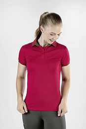 HKM Classico Reitshirt Damen Rot XS – Bild 1 von 3