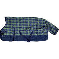 Produktbild von HKM Cleveland Karo Pferdedecke navy grün 145