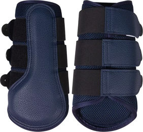 HKM Comfort Breath Gamaschen für Pferde aus Kunstleder Blau Größe S – Bild 1 von 1