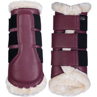 Produktbild von HKM Comfort Dressurgamaschen für Pferde Bordeaux Rot Größe M