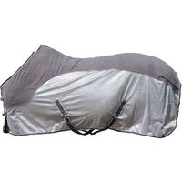 Produktbild von HKM Comfort Fliegendecke mit Fleece Dunkelrot Schwarz Größe 115