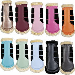 HKM Comfort Gamaschen Beinschutz Pink Größe M – Bild 1 von 1