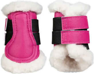 HKM Comfort Gamaschen für Shetty aus Kunstleder in Rosa – Bild 1 von 1