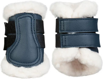 HKM Comfort Gamaschen für Shettys aus Kunstleder in Blau – Bild 1 von 1
