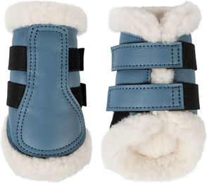 HKM Comfort Gamaschen für Shettys aus Kunstleder in Blau – Bild 1 von 1
