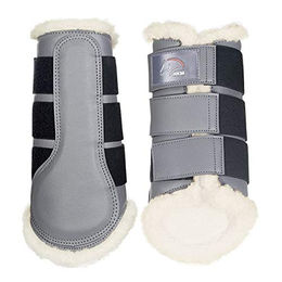 HKM Comfort Gamaschen Grau XL – Bild 1 von 2