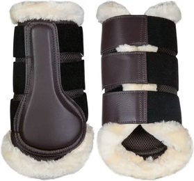 HKM Comfort Mesh Gamaschen für Pferde aus Stoff in Schwarz oder Braun – Bild 1 von 1