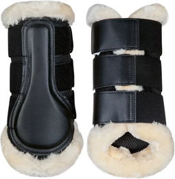 HKM Comfort Mesh Gamaschen für Pferde aus Stoff Schwarz Größe M – Bild 1 von 1