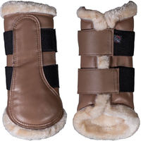 Produktbild von HKM Comfort Premium Dressurgamaschen aus Kunstleder für Minishetty in Taupe