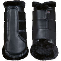Produktbild von HKM Comfort Premium Fur Dressurgamaschen aus Kunstleder Schwarz Größe L