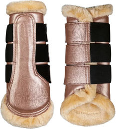 HKM Comfort Premium Fur Gamaschen für Pferde aus Kunstleder Rosa XL – Bild 1 von 1
