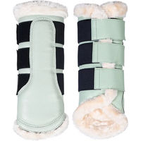 Produktbild von HKM Comfort Premium Fur Geschlossene Gamaschen für Pferde aus Kunstleder Grün Größe L