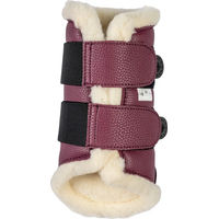 Produktbild von HKM Comfort Premium Fur II Geschlossene Gamaschen für Pferde aus Kunstleder Rot Größe L