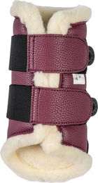 HKM Comfort Premium Fur II Geschlossene Gamaschen für Pferde aus Kunstleder Rot Größe S – Bild 1 von 1