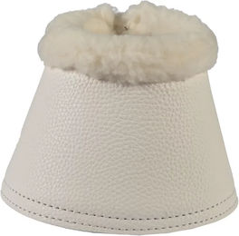HKM Comfort Premium Fur II Hufglocken aus Kunstleder in Weiß Größe L – Bild 1 von 1
