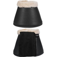 Produktbild von HKM Comfort Premium Hufglocken Fur Ballenschutz Schwarz für Vollblut Pferde